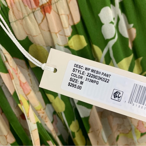 NEW Rebecca Taylor WILD PEONY MESH PULL-ON PANT - Picture 10 of 10